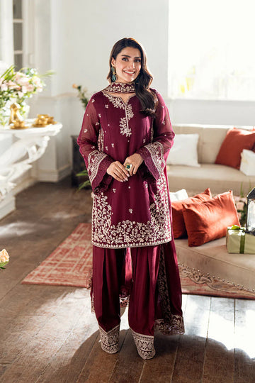 Azure 3pc unstitched Dhanak Emb with Emb Shawl